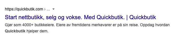 Skjermbilde for: Hvordan endrer jeg butikkens sidetittel og sidebeskrivelse?