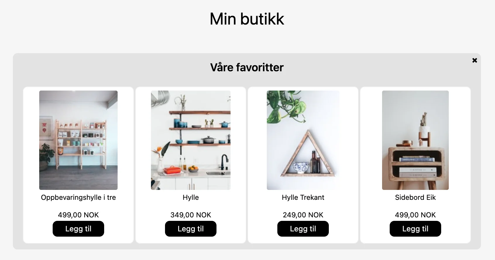 Skjermbilde for: Hvordan oppretter jeg Mersalg i kassen?