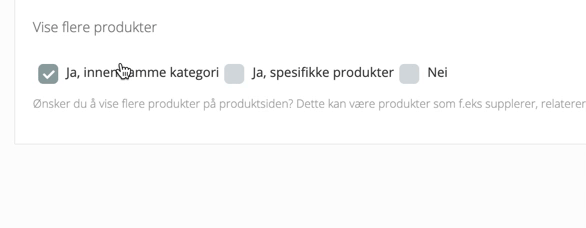 spesifikke produkter