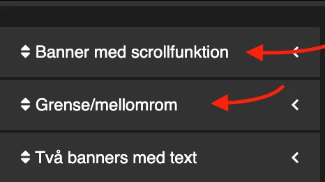 Skjermbilde for: Hvordan redigerer jeg startsiden min?