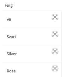 Klicka på ikonen för Färgväljaren för att enkelt välja färg