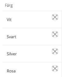 Klicka på ikonen för Färgväljaren för att enkelt välja färg