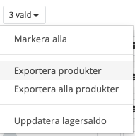 Lageröversikt-antalväljaren