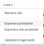 Lageröversikt-antalväljaren