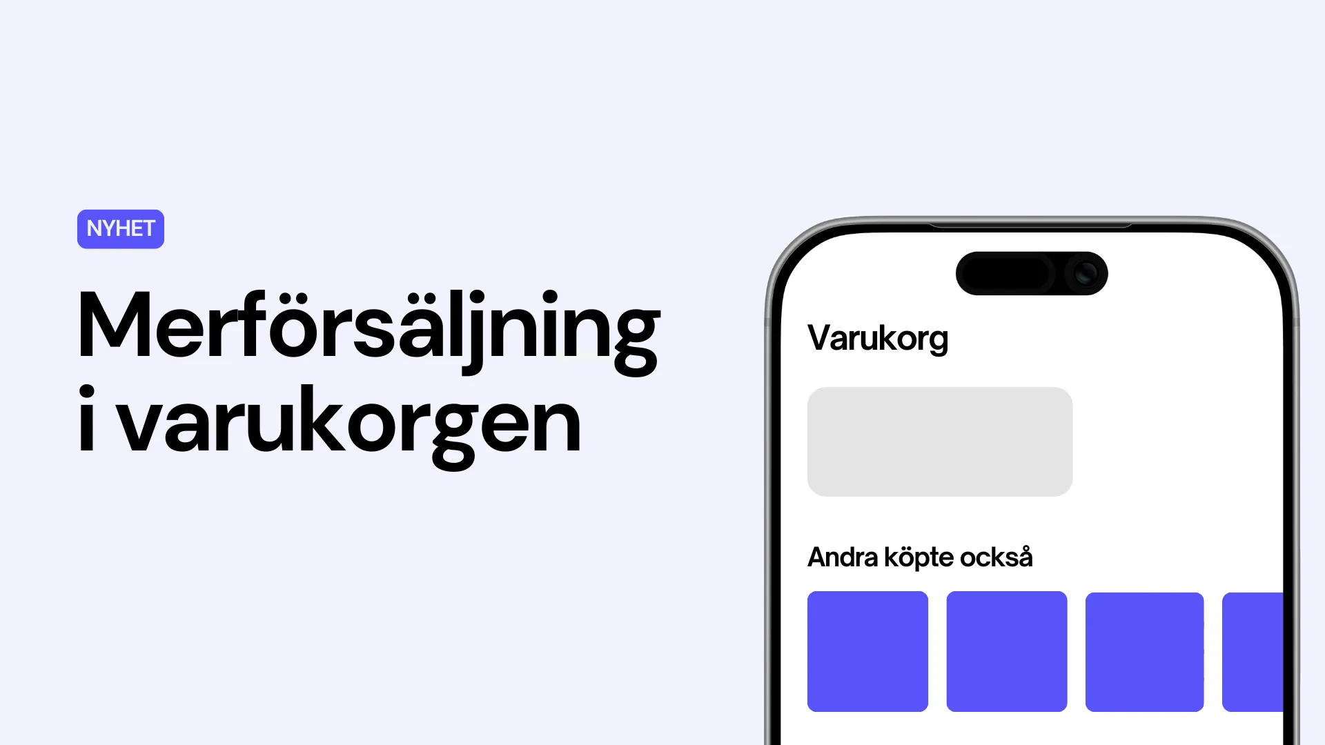 Nyhet: Merförsäljning i varukorgen