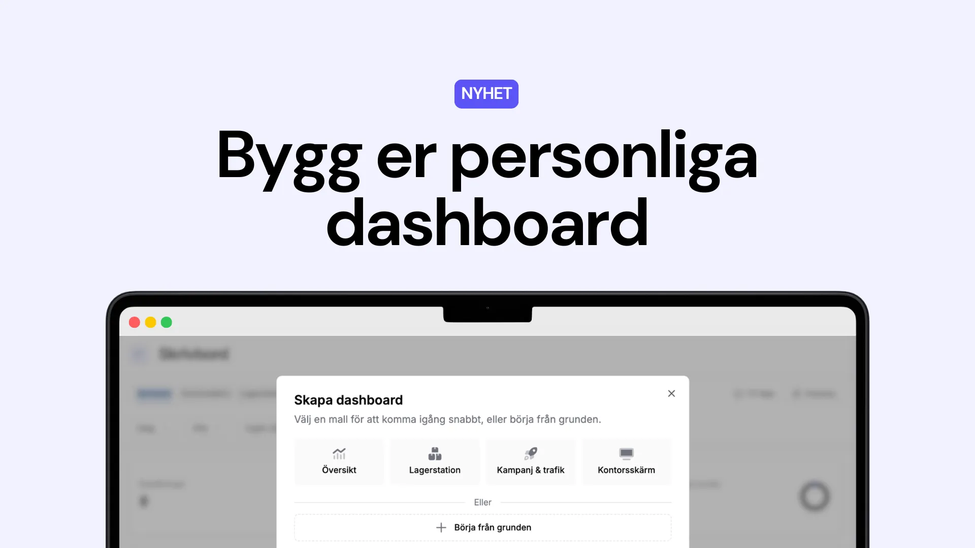 Personliga dashboards