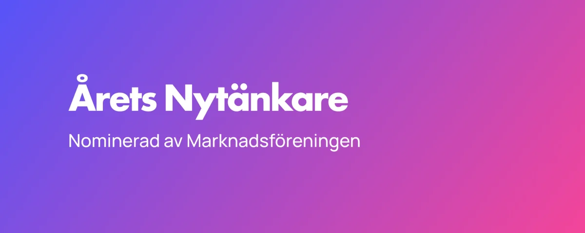 Quickbutik nominerade till Årets Nytänkare