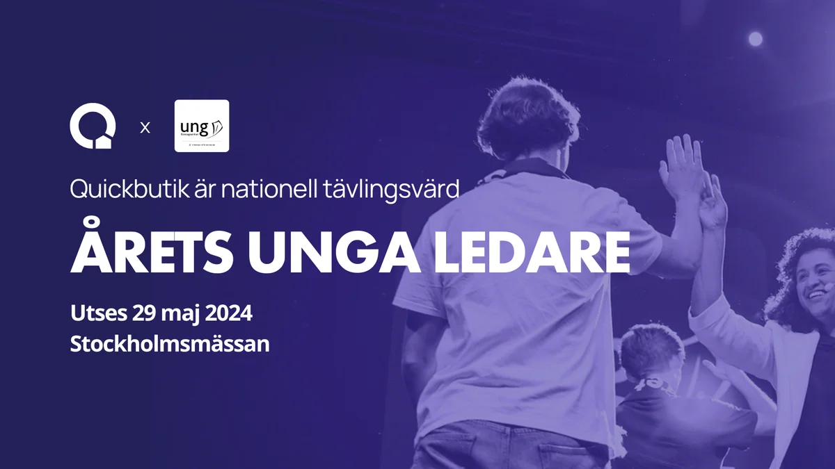 Quickbutik stolt tävlingsvärd för SM i UF 2024